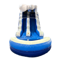 9x25.5InflatableSlidewithWaterSlideandAirBlower 99841114 1 Mini Splash Water Slide